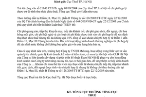 Công văn 636TCT/PCCS chi phí hợp lý được trừ để tính thu nhập chịu thuế