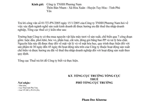 Công văn 660TCT/PCCS xác định ngành nghề sản xuất kinh doanh để được hưởng ưu đãi thuế thu nhập doanh nghiệp