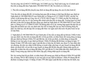 Công văn 3424/TC-QLCS chính sách thu tiền sử dụng đất theo NĐ 198/2004/NĐ-CP