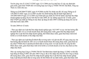 Công văn 914TCT/DNK xác định thời gian miễn, giảm thuế thu nhập doanh nghiệp