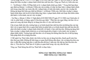 Công văn 937TCT/PCCS áp dụng thời hiệu xử phạt vi phạm hành chính