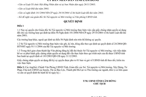 Quyết định 51/2005/QĐ-UB ủy quyền cấp giấy chứng nhận quyền sử dụng đất Lâm Đồng