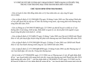 Quyết định 648/QĐ-CT 2005 quy hoạch phát triển mạng lưới siêu thị Thanh Hoá 2015