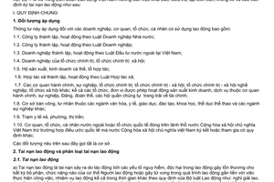 Thông tư liên tịch 14/2005/TTLT-BLĐTBXH-BYT-TLĐLĐVN hướng dẫn khai báo điều tra lập biên bản thống kê báo cáo định kỳ tai nạn lao động