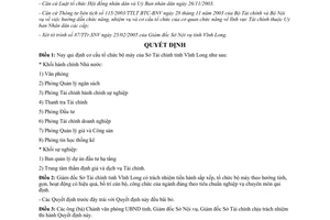 Quyết định 447/2005/QĐ.UB quy định cơ cấu tổ chức bộ máy của Sở Tài chính