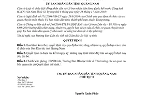 Quyết định 17/2005/QĐ-UBND chức năng quyền hạn cơ cấu tổ chức Ban Dân tộc Quảng Nam