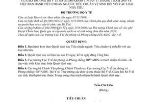 Quyết định 08/2005/QĐ-BYT Tiêu chuẩn ngành vệ sinh đối với các loại nhà tiêu