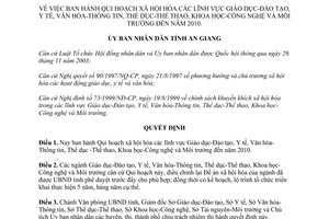 Quyết định 500/2005/QĐ-UBND quy hoạch xã hội hóa An Giang