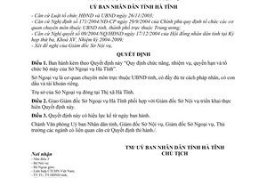 Quyết định 23/2005/QĐ-UB-NV chức năng, nhiệm vụ, quyền hạn cơ cấu tổ chức bộ máy Sở Ngoại vụ