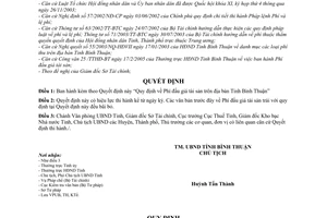 Quyết định 20/2005/QĐ-UBBT quy định  phí đấu giá tài sản trên địa bàn tỉnh Bình Thuận