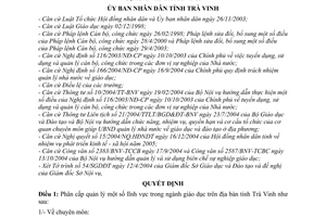 Quyết định 14/2005/QĐ-UBT phân cấp quản lý lĩnh vực trong ngành giáo dục