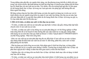 Chỉ thị 12/2005/CT-UB tăng cường công tác kiểm tra tiêu thụ rau an toàn Bình Dương