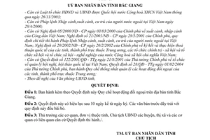 Quyết định 19/2005/QĐ-UB Quy chế hoạt động đối ngoại trên địa bàn tỉnh