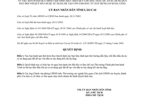 Quyết định 132/2005/QĐ-UBND đấu thầu dự án sử dụng quỹ đất xây dựng kết cấu hạ tầng