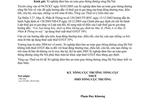 Công văn 1256TCT/PCCS thuế giá trị gia tăng hoạt động thường trực, điều tiết, cứu hộ, cứu nạn, chống va trôi mùa lũ bão