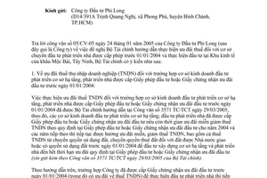 Công văn 3831TC/CST ưu đãi đầu tư cơ sở kinh doanh đầu tư phát triển cơ sở hạ tầng, phát triển nhà