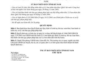 Quyết định 451/2005/QĐ-UB soạn thảo ban hành xử lý văn bản quy phạm pháp luật