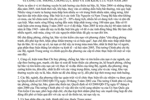 Chỉ thị 12/2005/CT-TTg công tác phòng, chống lụt, bão tìm kiếm, cứu nạn năm 2005