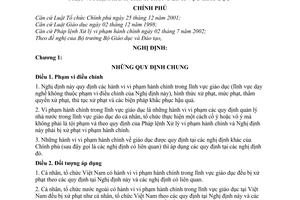 Nghị định 49/2005/NĐ-CP xử phạt vi phạm hành chính trong giáo dục