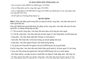 Quyết định 1574/2005/QĐ-UBND phân cấp thẩm quyền trong lĩnh vực quản lý cán bộ