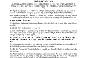 Thông tư liên tịch 46/2005/TTLT-BQP-BKH&ĐT-BTC-BLĐTB&XH hướng dẫn Nghị định 184/2004/NĐ-CP Pháp lệnh dân quân tự vệ