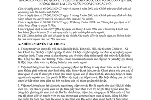 Thông tư 32/2005/TT-BTC hướng dẫn chế độ quản lý tài chính nhà nước nguồn viện trợ không hoàn lại nước ngoài cho Hội