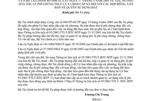 Công văn 5886/TC/CST hướng dẫn thu lệ phí chứng thực Uỷ ban nhân dân cấp xã hợp đồng, văn bản về quyền sử dụng đất