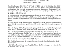 Công văn 956/TLĐ hướng dẫn thực hiện chế độ công tác phí, chế độ chi hội nghị