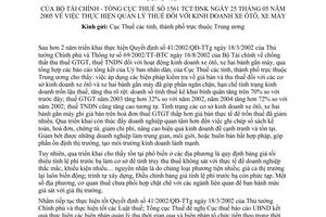 Công văn 1561 TCT/DNK thực hiện quản lý thuế kinh doanh xe ôtô, xe máy