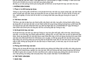 Thông tư liên tịch 55/2005/TTLT-BNV-VPCP  hướng dẫn thể thức kỹ thuật trình bày văn bản
