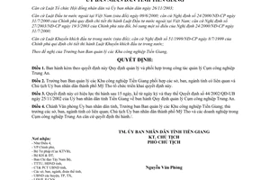 Quyết định 18/2005/QĐ-UB công tác quản lý Cụm công nghiệp Trung An