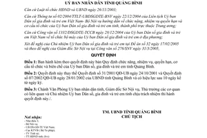 Quyết định 25/2005/QĐ-UBND quyền hạn cơ cấu tổ chức biên chế Uỷ ban Dân số gia đình trẻ em Quảng Bình