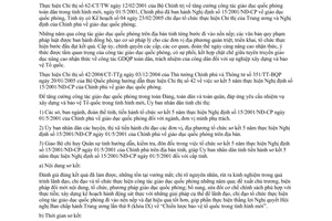 Chỉ thị 09/2005/CT-UB sơ kết 5 năm thực hiện 15/2001/NĐ-CP giáo dục quốc phòng Bến Tre