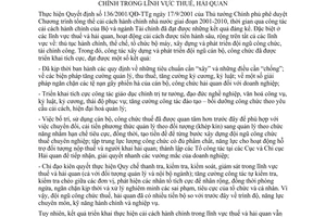 Chỉ thị 03/2005/CT-BTC chấn chỉnh công tác cán bộ đẩy mạnh cải cách hành chính lĩnh vực thuế, hải quan