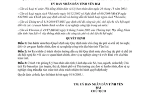 Quyết định 177/2005/QĐ-UB Quy định mức chi công tác phí và chế độ hội nghị