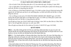 Quyết định 1704/QĐ-UB năm 2005 giá bán lẻ phục vụ đồng bào miền núi được Nhà nước trợ giá