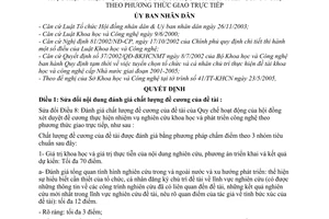 Quyết định 01/2009/QĐ-UBND sửa đổi quy chế hoạt động của Hội đồng xét duyệt đề cương thực hiện nhiệm vụ nghiên cứu khoa học và phát triển công nghệ