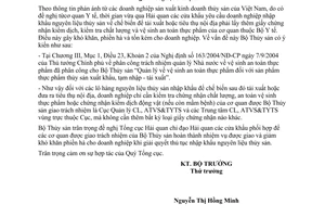 Công văn 1255/BTS-CL,ATVS&TY kiểm tra NL thủy sản nhập khẩu