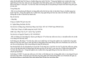 Công văn 4593/GDMN triển khai ứng dụng phần mềm dinh dưỡng mầm non Nutrikids