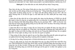 Công văn 1784/LĐTBXH-PCTNXH triển khai đợt cao điểm phòng chống ma tuý