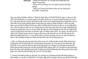 Công văn 1797/BTP-THA tổ chức cán bộ