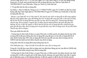 Công văn 1964 TCT/TS chính sách giá đất tính thu tiền sử dụng đất theo quy định tại NĐ 198/2004/NĐ-CP