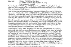 Công văn 2534 TCHQ/KTTT đề nghị miễn thuế GTGT mặt hàng thân tàu cao tốc cánh ngầm và động cơ Diesel