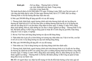 Công văn 2060/LĐTBXH-TBLSNCC tặng quà nhân dịp kỷ niệm 58 năm ngày thương binh, liệt sĩ 27/7/2005
