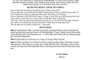 Quyết định 22/2005/QĐ-BBCVT danh mục thiết bị viễn thông bắt buộc gắn tem phù hợp tiêu chuẩn sửa đổi QĐ 42/2004/QĐ-BBCVT