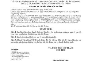 Quyết định 60/2005/QĐ-UBNDT Quy chế tuyển dụng, sử dụng quản lý cán bộ