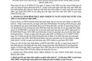 Thông tư 44/2005/TT-BTC hướng dẫn xây dựng dự toán ngân sách nhà nước giai đoạn 2006-2010