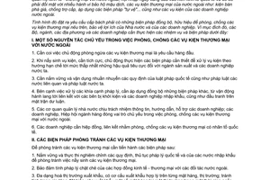 Chỉ thị 20/2005/CT-TTg chủ động phòng chống vụ kiện thương mại nước ngoài