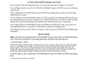 Quyết định 46/2005/QĐ-UBND sửa đổi phí đo đạc lập bản đồ địa chính