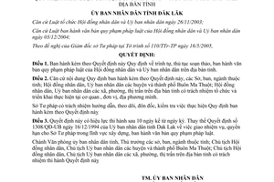 Quyết định 42/2005/QĐ-UBND trình tự, thủ tục soạn thảo, ban hành văn bản